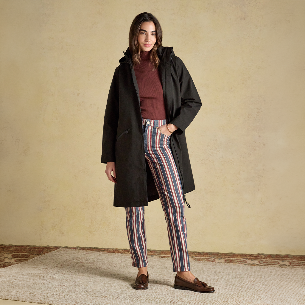 Joules RAINAWAY Womens Waterproof Rain Coat Black