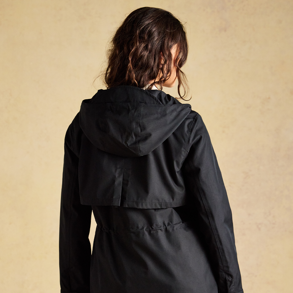 Joules PORTWELL Womens Rain Coat Black