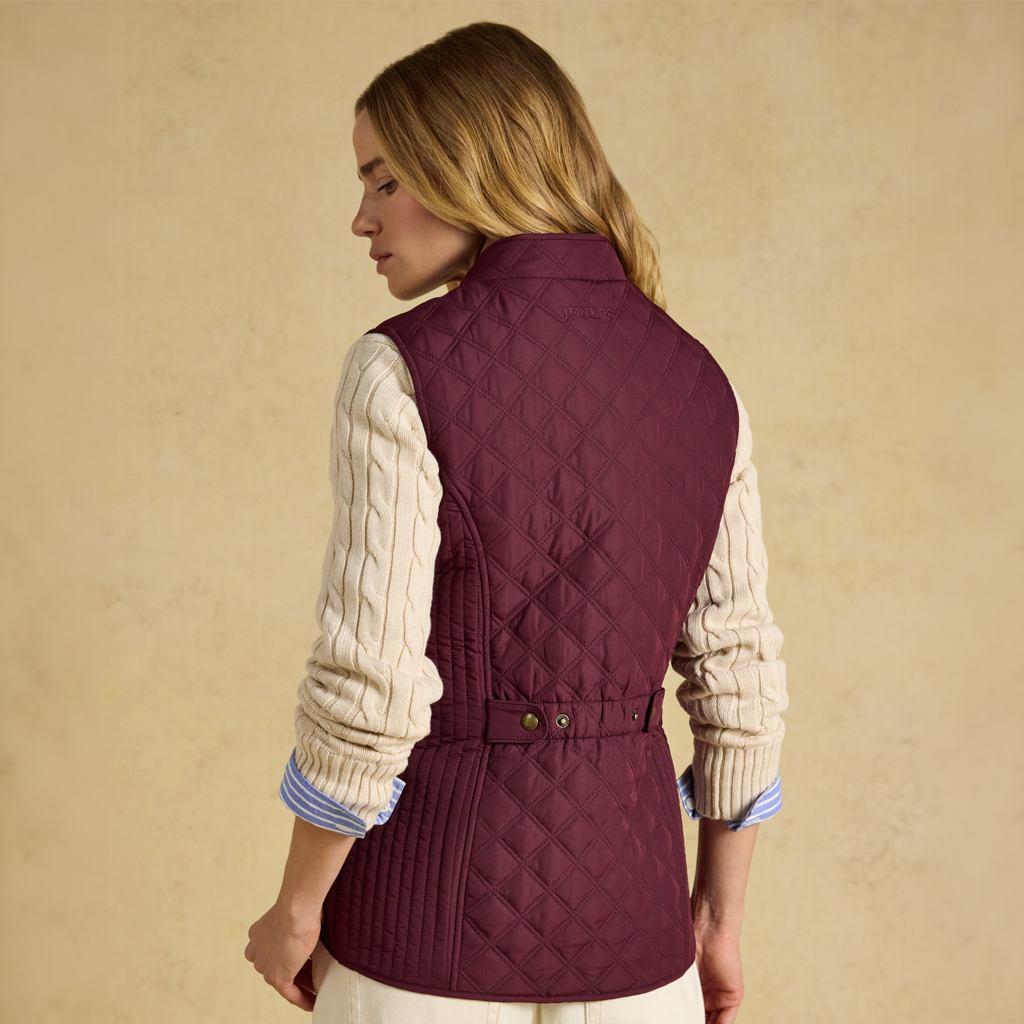Joules MINX Womens Gilets Dark Red