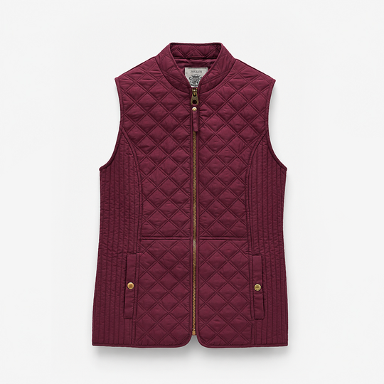 Joules MINX Womens Gilet Dark Red