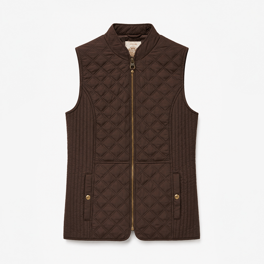 Joules MINX Womens Gilet Chocolate Brown