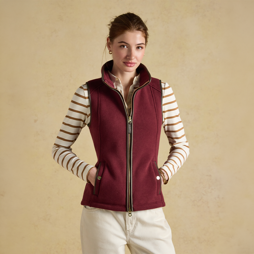 Joules HERITAGE Womens Gilets Red
