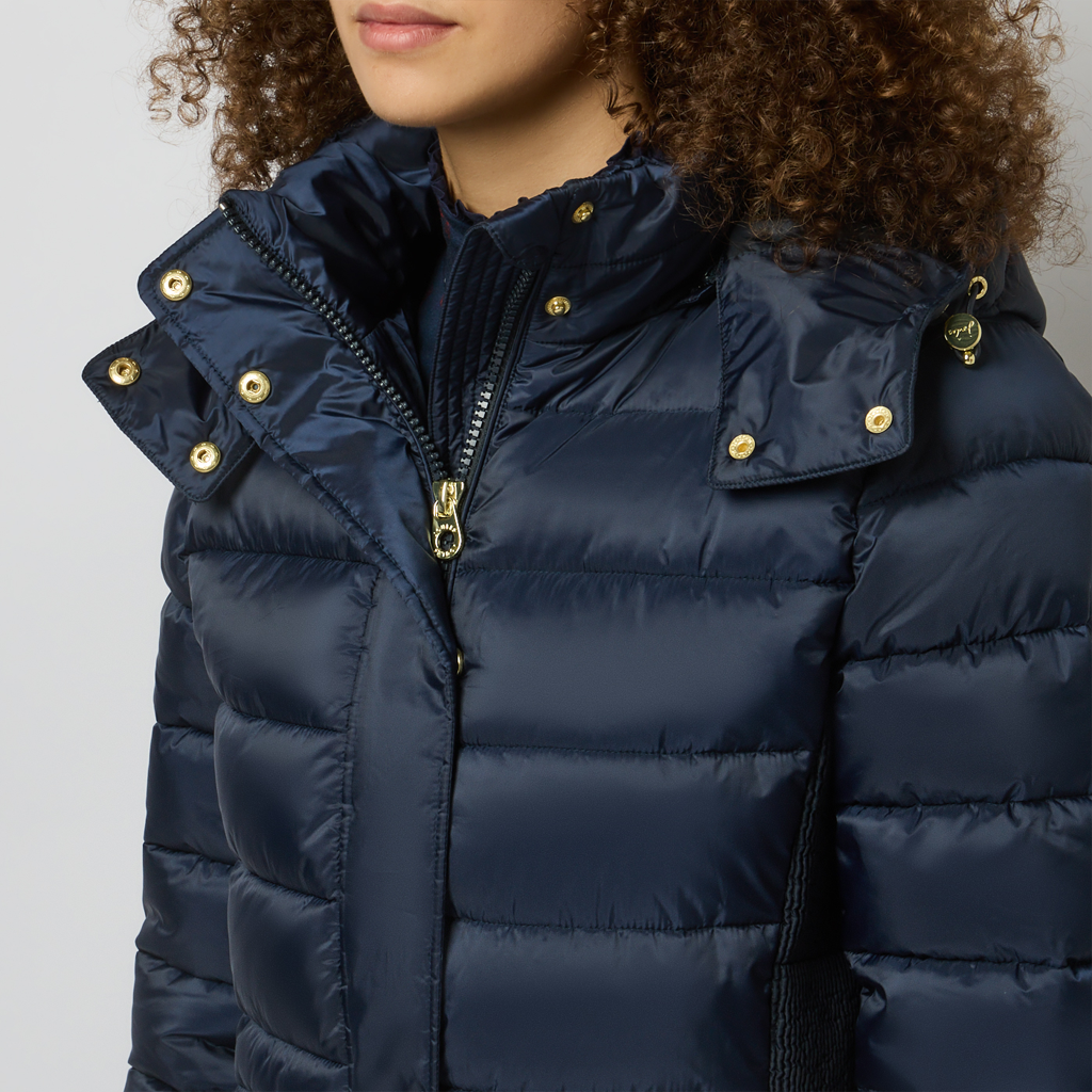 Joules WINDBOROUGH Womens Longline Jackets Navy