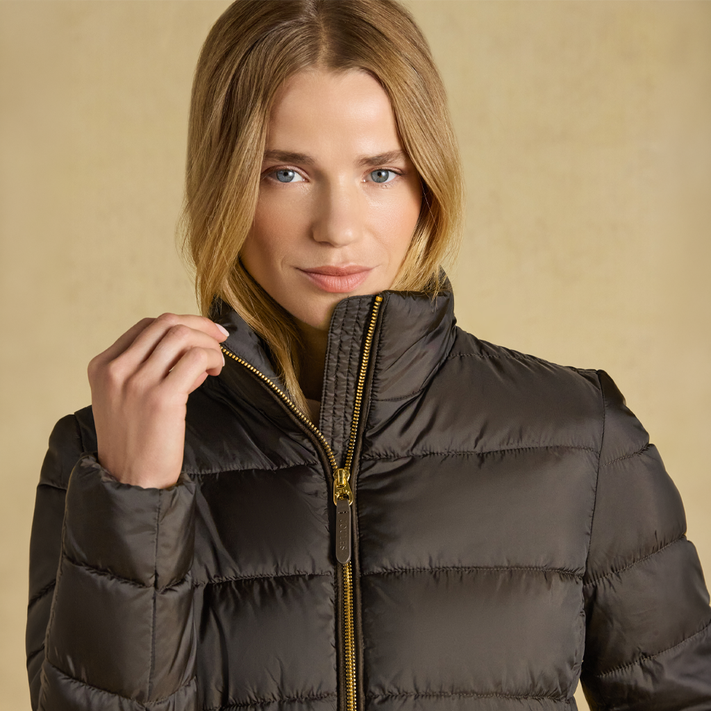 Joules PADDOCK Womens Puffer Jackets Brown