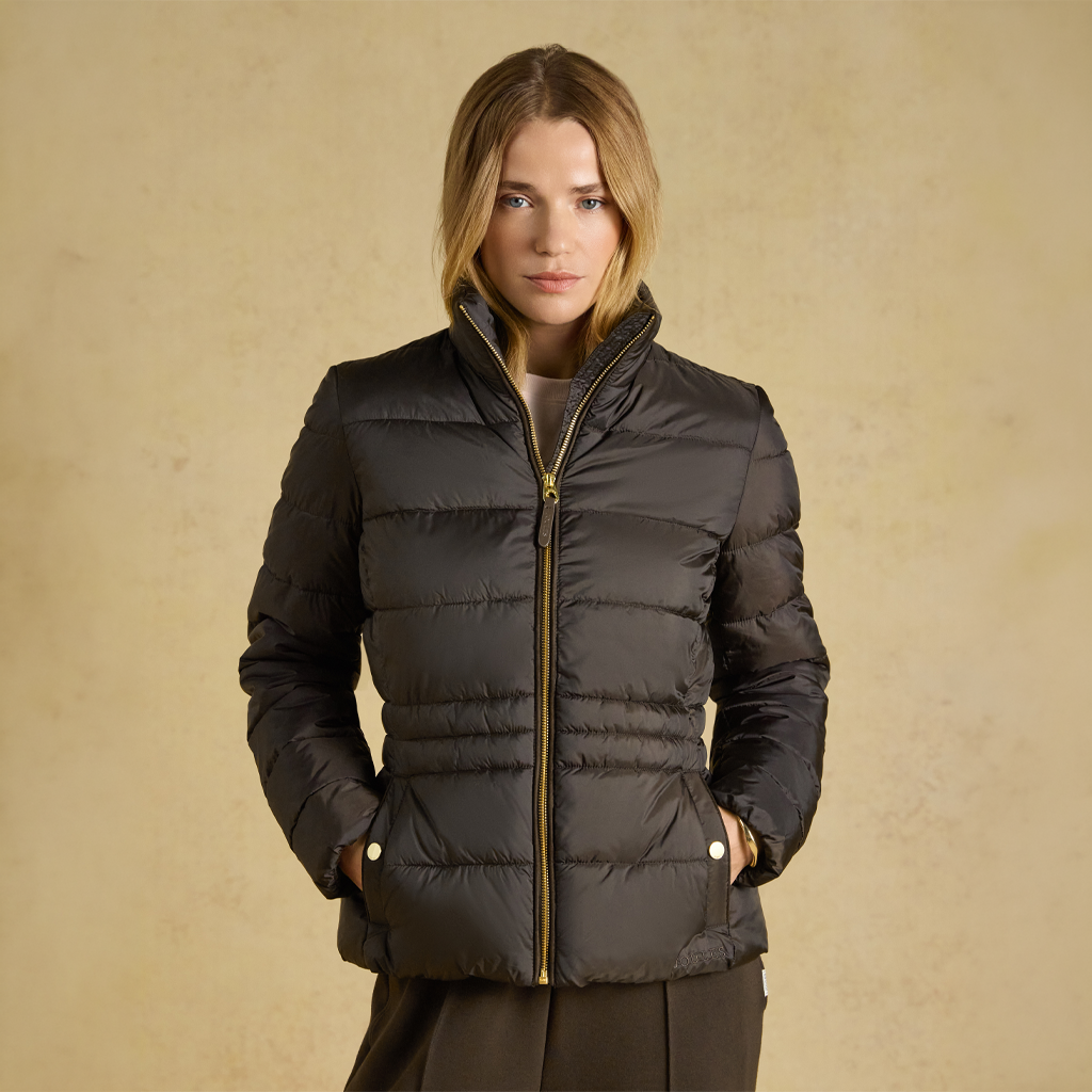 Joules PADDOCK Womens Puffer Jackets Brown