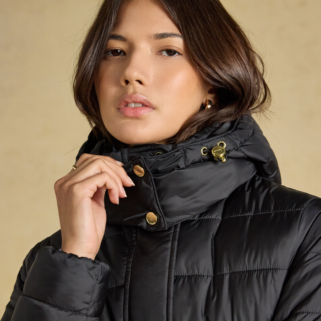 Joules WINDBOROUGH Womens Longline Jackets Black