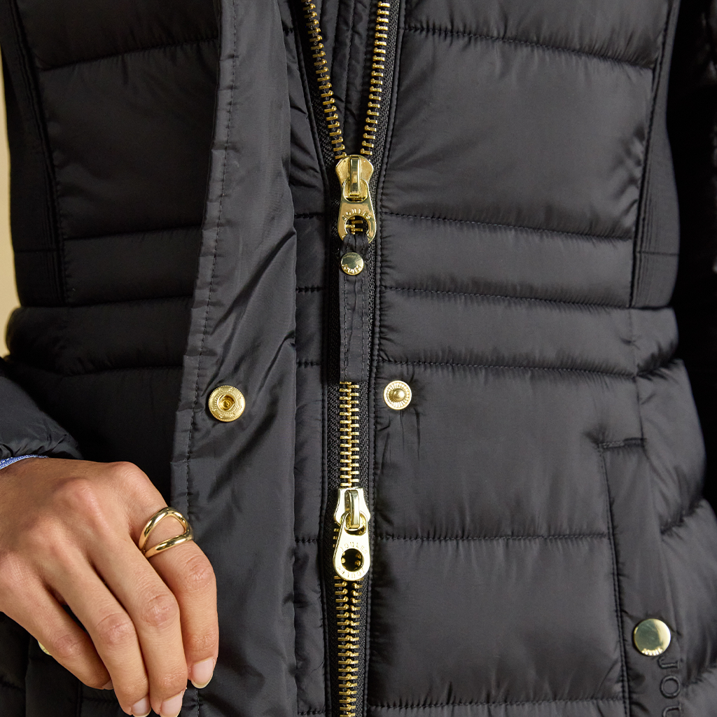 Joules WINDBOROUGH Womens Longline Jackets Black