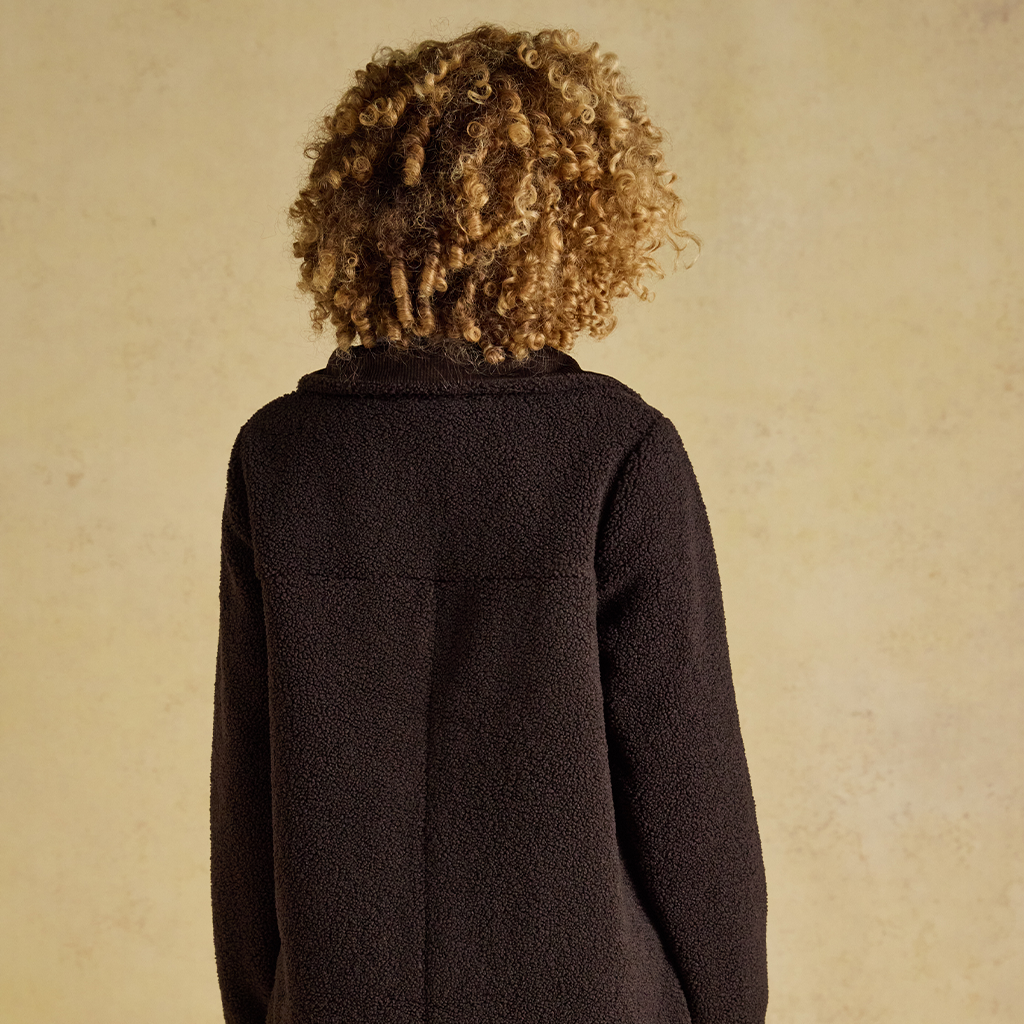 Joules SADIE LONGLINE Womens Longline Jackets Chocolate Brown