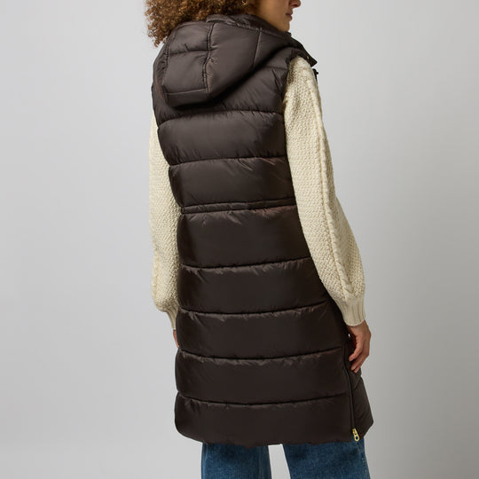 Joules WINDERMERE Womens Gilet Chocolate Brown