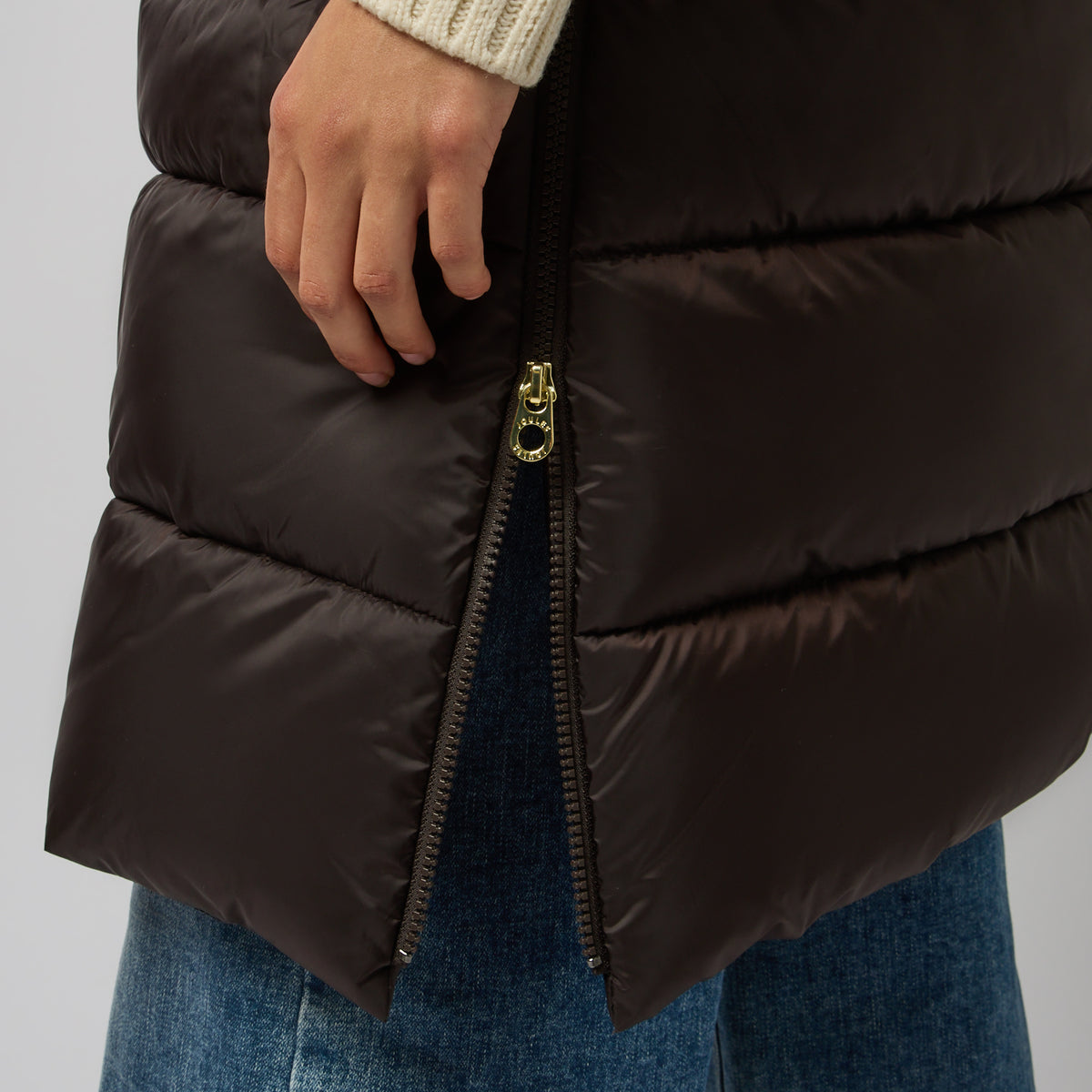 Joules WINDERMERE Womens Gilets Chocolate Brown