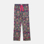 Joules STELLA Womens Pyjama Bottoms Damask front view showcasing hand-drawn floral print and pink drawstring.