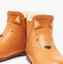 Joules RAINDANCE Girls Wellies Fox detail view showcasing cute fox design and warm lining.