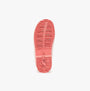 Joules RAINDANCE Girls Wellies Bunny boot sole view with rubber texture and pink color detailing.