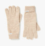 Joules CAVERSHAM Womens Gloves Oat front view showcasing soft texture and warm color, perfect for stylish winter wear.