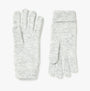 Joules CAVERSHAM Womens Gloves Grey front view showcasing soft texture and cozy design.
