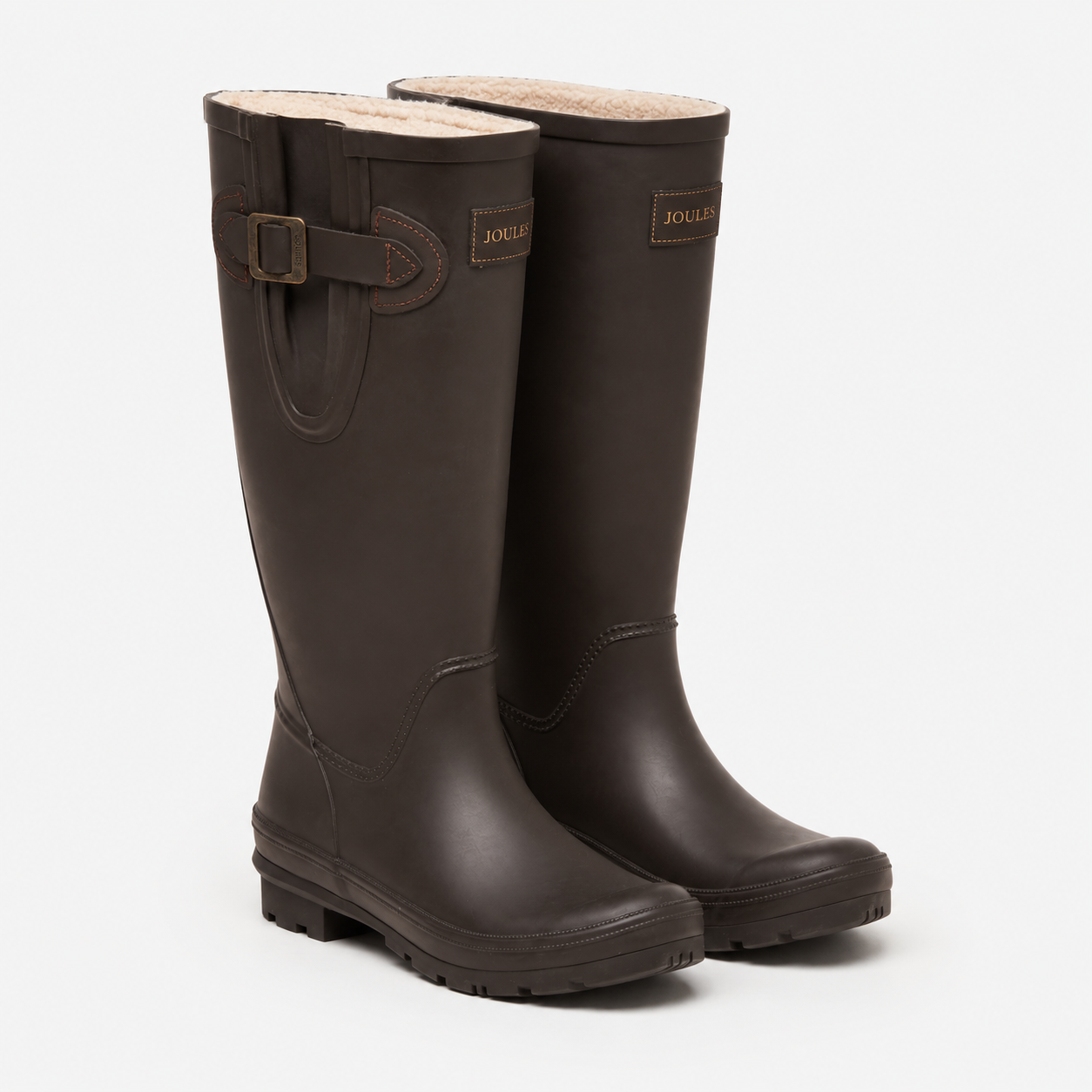 Joules HOUGHTON FUR LINED Womens Wellingtons Brown