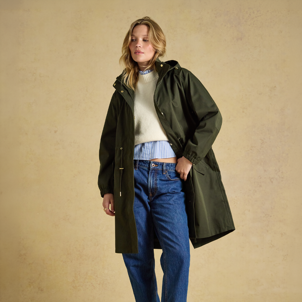 Joules STORMWELL Womens Rain Coats Green