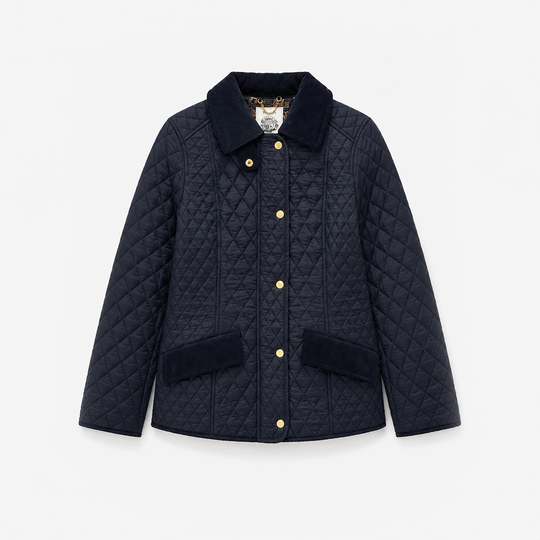 Joules HIGHCLERE Womens Quilted Jackets Navy
