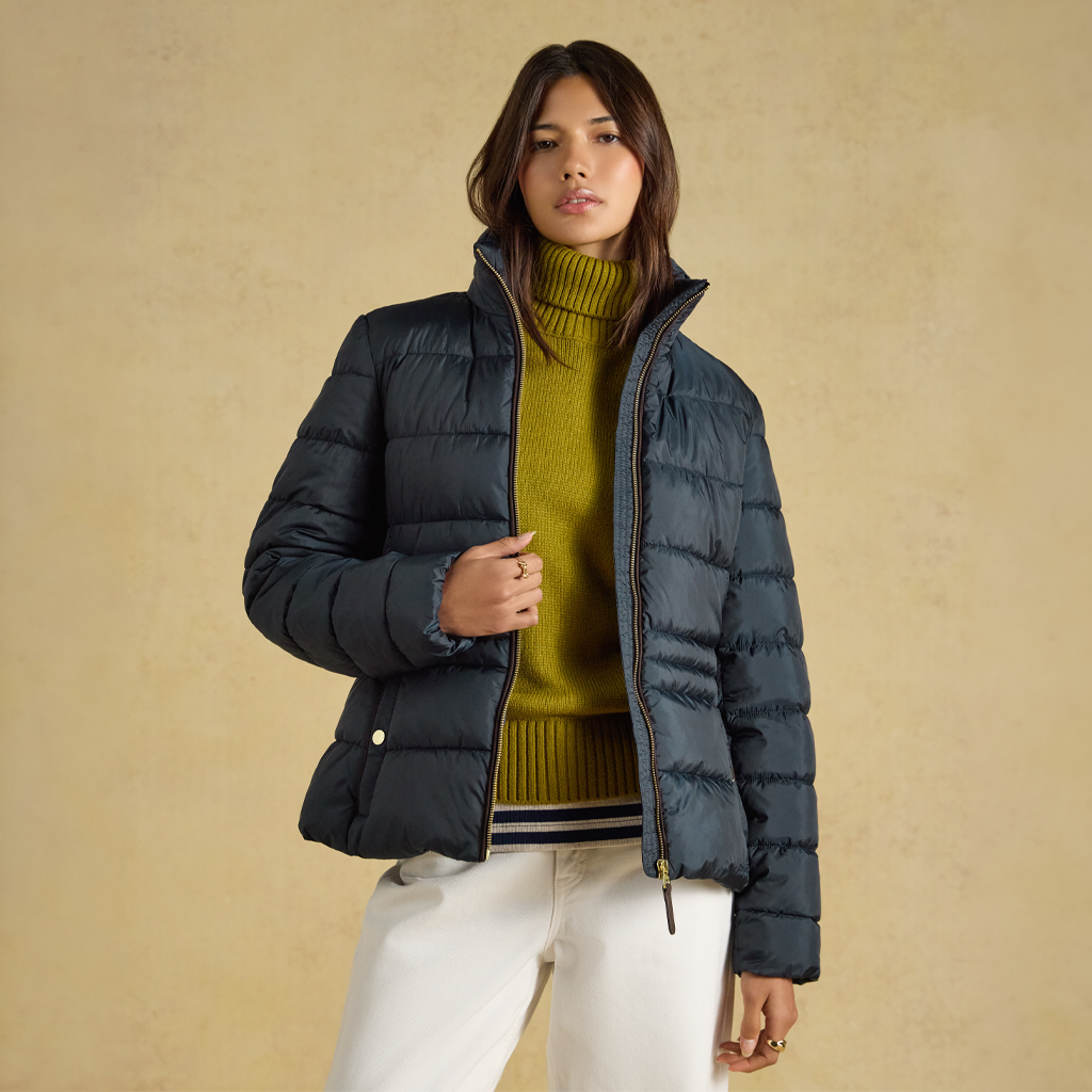 Joules PADDOCK Womens Puffer Jackets Navy