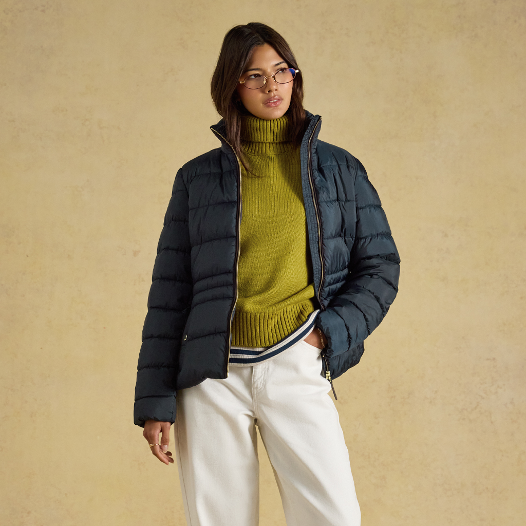 Joules PADDOCK Womens Puffer Jackets Navy