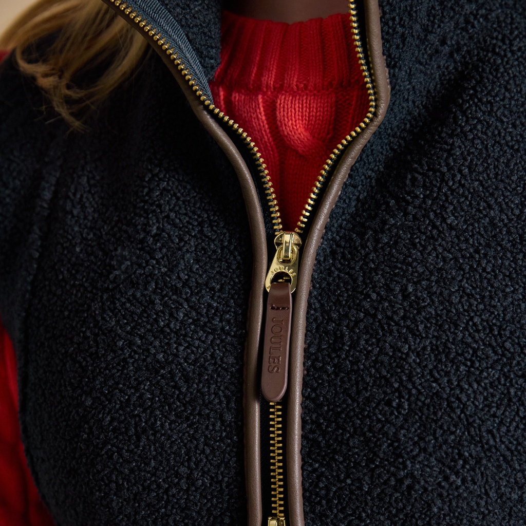 Joules BORG HERITAGE Womens Gilets Navy