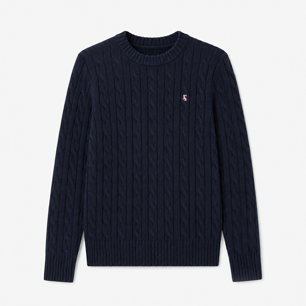 Joules CLASSIC CABLE Womens Sweaters Navy