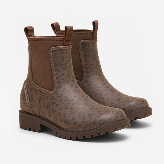 Joules OAKFIELD Womens Chelsea Boots Leopard