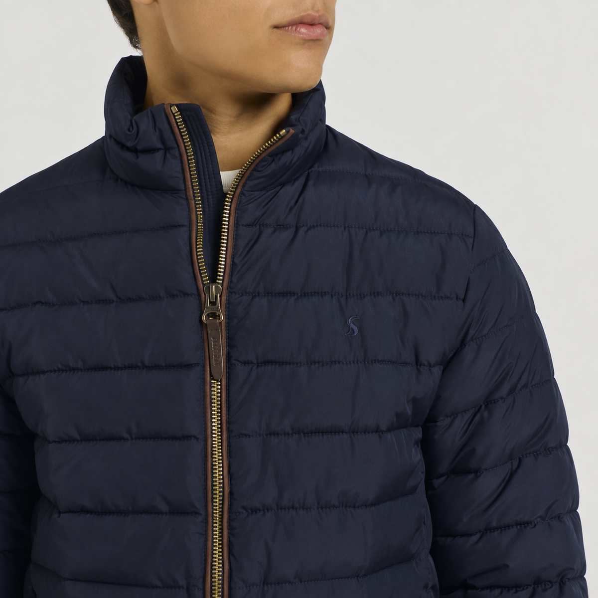 Joules HERITAGE PADDED Mens Puffer Jackets Navy