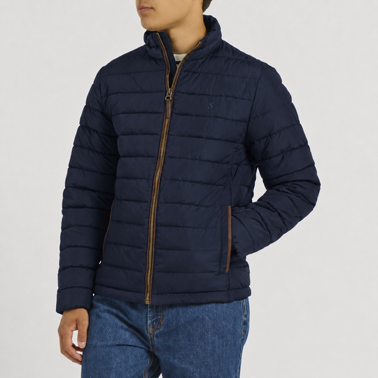 Joules HERITAGE PADDED Mens Puffer Jackets Navy