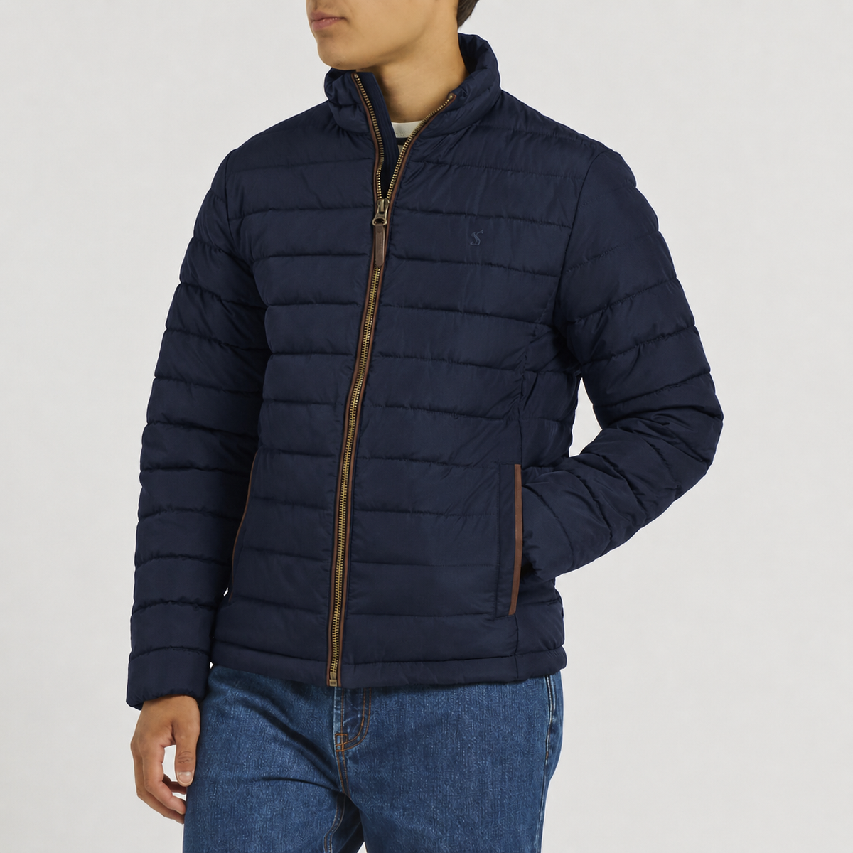Joules HERITAGE PADDED Mens Puffer Jackets Navy