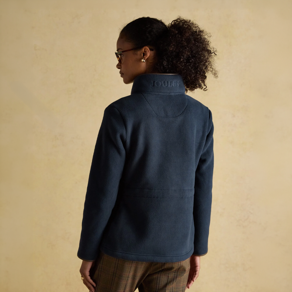 Joules BORG HERITAGE FULL ZIP Womens Track Jackets Navy