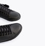 Kickers 116407 KODY LO Unisex School Shoes Black top view showing lace-up design and rubber sole.