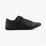 Kickers 116407 KODY LO Unisex School Shoes Black side view with lace-up closure and round toe style.