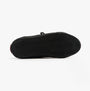 Kickers 116407 KODY LO Unisex School Shoes Black bottom view showcasing rubber sole with herringbone pattern.