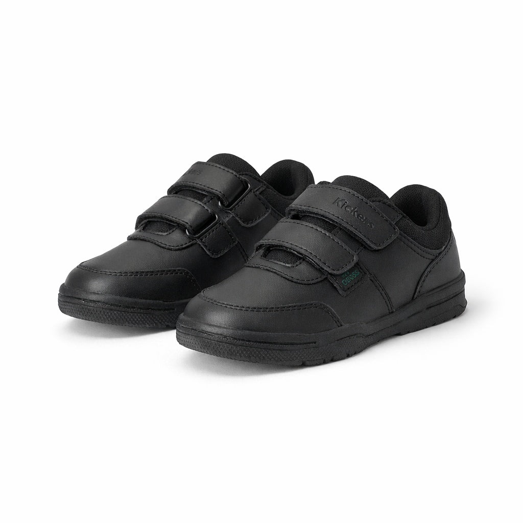 MERVAN Boys School Shoes Black