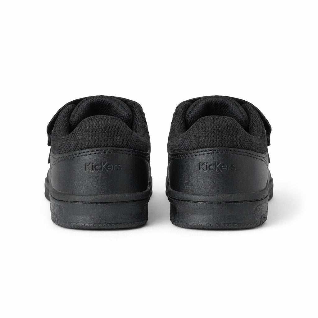 MERVAN Boys JUNIOR School Shoes Black