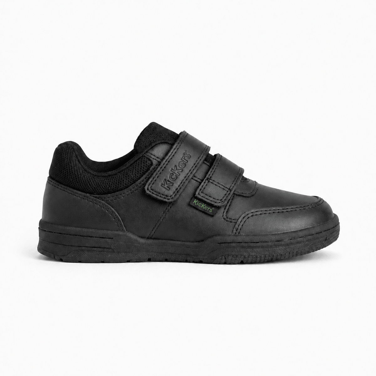 Kickers MERVAN Boys JUNIOR School Shoes Black