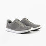 Kizik LIMA Unisex Adults Trainers Grey side view showcasing knit upper and rubber sole.