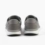 Kizik LIMA Unisex Adults Trainers Grey rear view, showcasing the knit upper and rubber sole detail.