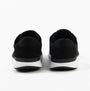 Kizik LIMA Unisex Adults Trainers Black rear view showcasing the casual knit design and rubber sole.