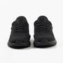 Kizik ATHENS 2.0 Mens Trainers Blackout front view showing the lace-up design and knit upper.