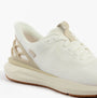 Kizik ATHENS 2.0 Mens Trainers Bright White detail view showcasing the knit upper and lace-up closure.