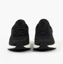 Kizik ATHENS 2.0 Womens Trainers Black front view showing lace-up design and round toe.