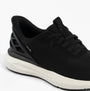 Kizik ATHENS 2.0 Womens Trainers Black detail view with mesh upper and rubber sole.