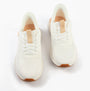 Kizik ATHENS 2.0 Womens Trainers Bright White top view showcasing lace-up design and breathable mesh upper.