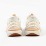 Kizik ATHENS 2.0 Womens Trainers Bright White back view showcasing low top design and lace-up closure.