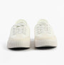 Kizik BROOKLYN Womens Trainers Bright White front view with lace-up detailing and low-top design.