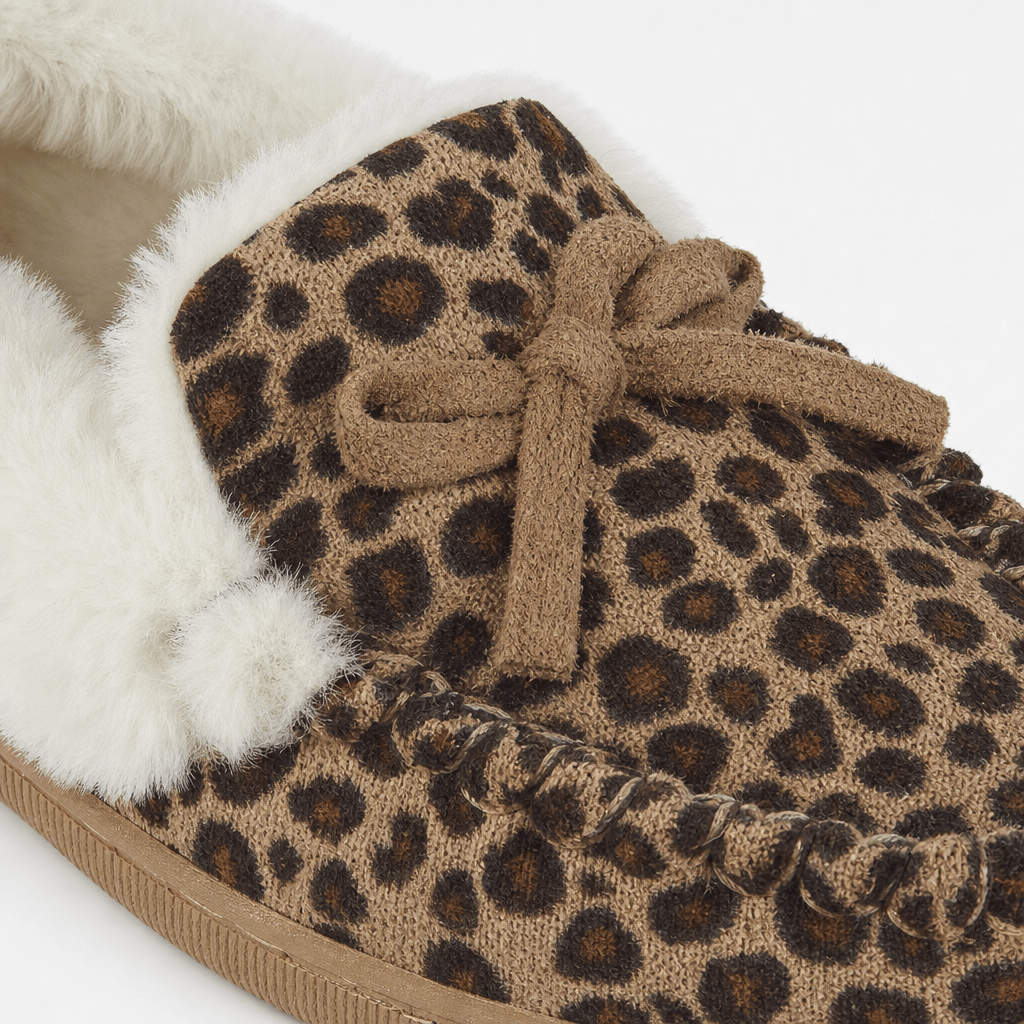 Jo & Joe MAIA Womens Moccasin Slippers Leopard