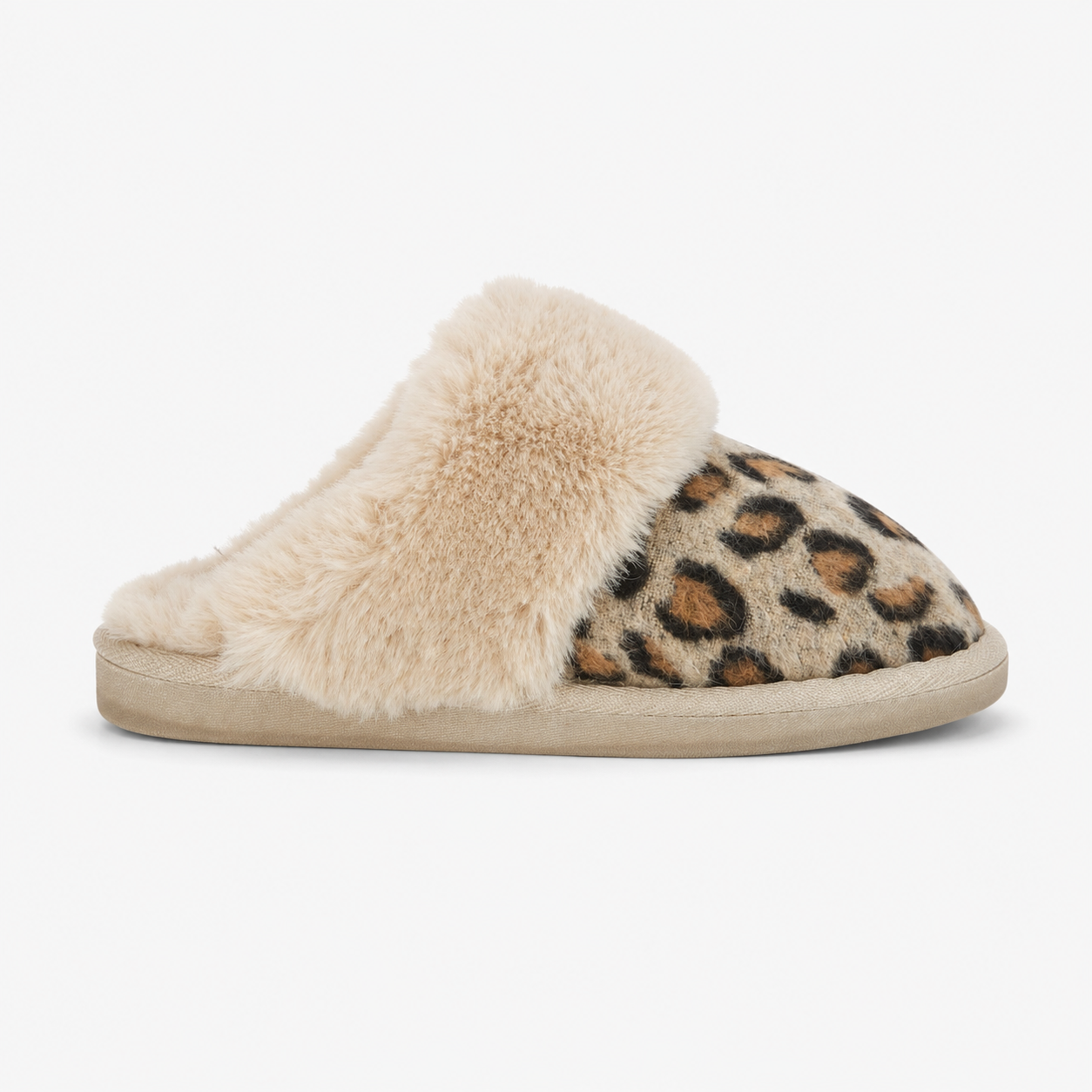 Jo & Joe NALA Womens Mule Slippers Leopard