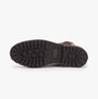 Barbour HARMBY Womens Chelsea Boots Chestnut bottom view showcasing rubber sole and traction details.